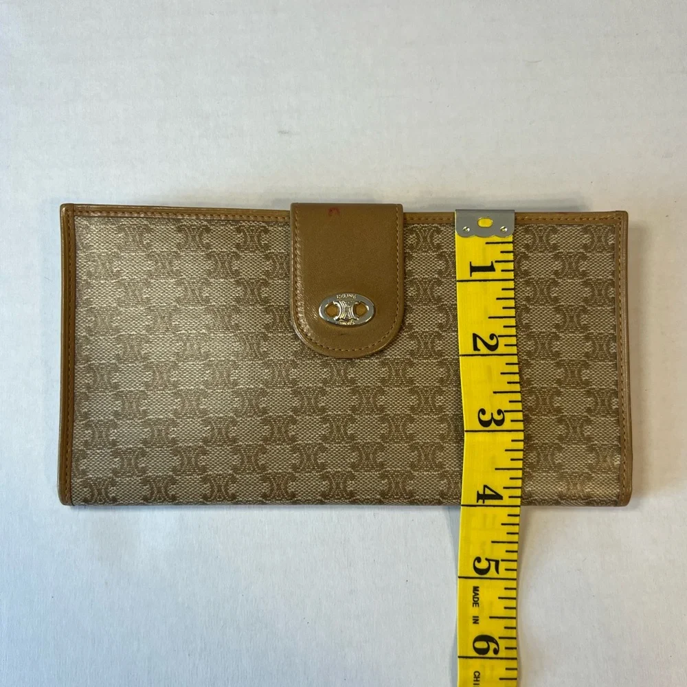 CELINE Macadam Long Wallet Canvas and Leather‎